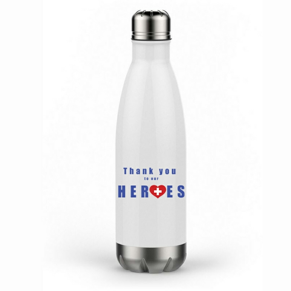 Thank you to our heroes water bottle
